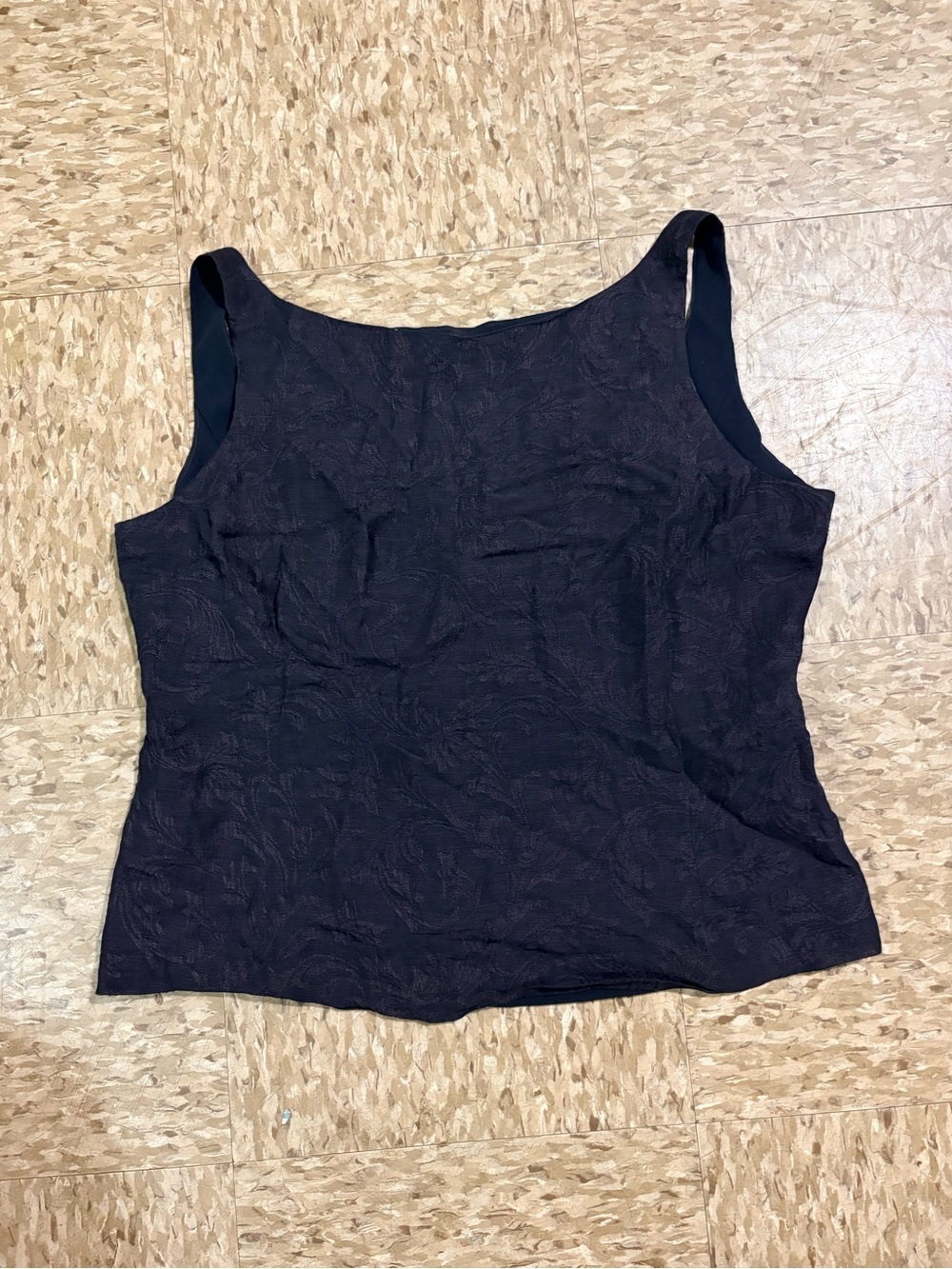 Vintage Emanuel Ungaro Black Textured Tank - Picture 1 of 6
